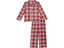 (取寄) パジャマラマ キッズ プレイド クラシック - コージー ジャージ パジャマ (リトル キッズ/ビッグ キッズ) Pajamarama kids Pajamarama Plaid Classic - Cozy Jersey Pajama (Little Kids/Big Kids) White/Red Plaid