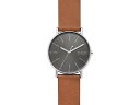 (取寄) スカーゲン メンズ シグネチャー スリー-ハンド メンズ ウォッチ Skagen men Skagen Signatur Three-Hand Men's Watch SKW6578 Silver Brown Leather その1