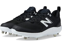 (取寄) ニューバランス スニーカー メンズ 野球 スパイク フレッシュ フォーム X メタル 大きいサイズ シューズ 靴 New Balance Men Fresh Foam X 3000v6 Metal Black/White