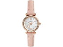 (取寄) フォッシル レディース カーリー スリー-ハンド ブラッシュ エコ レザー ウォッチ - Fossil women Fossil Carlie Three-Hand Blush Eco Leather Watch - ES5268 Pink その1