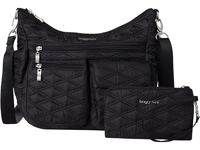 (取寄) バッガリーニ レディース モダン エブリウェア バッグ Baggallini women Baggallini Modern Everywhere Bag Black Quilt