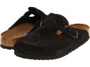 (取寄) ビルケンシュトック ボストン ソフト フットベッド (ユニセックス) Birkenstock Boston Soft Footbed (Unisex) Black Suede
