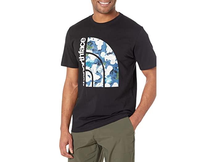 (取寄) ノースフェイス メンズ ショート スリーブ ジャンボ ハーフ ドーム ティー The North Face men The North Face Short Sleeve Jumbo Half Dome Tee TNF Black/Summit Navy Abstract Floral Printのサムネイル