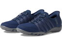 (取寄) スケッチャーズ スニーカー レディース ブリーズ イージー - スリップインズ SKECHERS women Breathe Easy - Slip-Ins Navy