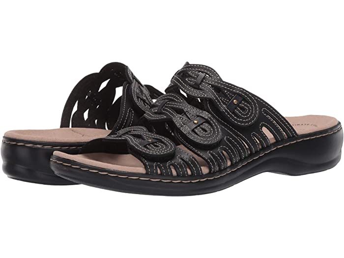 () 顼 塼 ǥ 쥤 ե ֥å Clarks women Leisa Faye Black Leath...