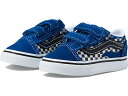 (取寄) バンズ スニーカー キッズ ボーイズ オールドスクール V 大きいサイズ Vans Kids boys Old Skool V Reflective Flame True Blue