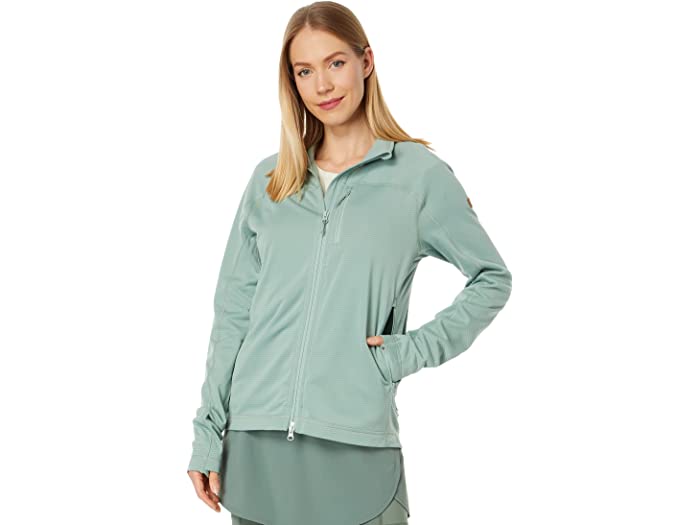 (取寄) フェールラーベン レディース アビスコ ライト フリース ジャケット Fjllrven women Fjallraven Abisko Lite Fleece Jacket Misty Green