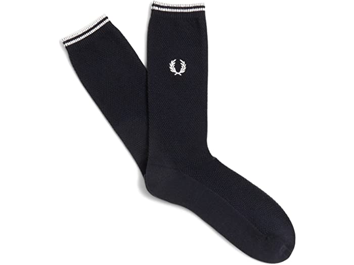 フレッドペリー 靴下 メンズ (取寄) フレッドペリー メンズ ティップ ソックス Fred Perry men Fred Perry Tipped Socks Navy/Snow White 2