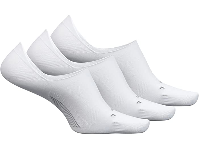 (取寄) フィーチャーズ エリート インビジブル 3-ペア パック Feetures Elite Invisible 3-Pair Pack White