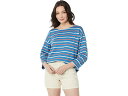 (取寄) エルエルビーン レディース ヘリテージ マリナー ボートネック 3/4 スリーブ ストライプ L.L.Bean women L.L.Bean Heritage Mariner Boatneck 3/4 Sleeve Stripe Marine Blue/Mineral Red