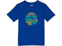 (取寄) エルエルビーン キッズ グラフィック ティー グロウ イン ザ ダーク (ビッグ キッズ) L.L.Bean kids L.L.Bean Graphic Tee Glow in the Dark (Big Kids) Regatta Blue Hit the Trail