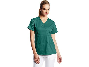 (取寄) ディッキーズ レディース ウィメンズ ジェンフレックス ジュニア-フィット Vネック シャツ Dickies women Womens GenFlex Junior-fit V-Neck Scrub Shirt Hunter