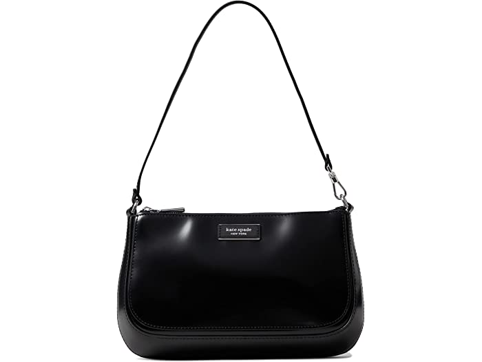 (取寄) ケイトスペード レディース サム アイコン スパッツォラート レザー ミニ ポーチ Kate Spade New York women Kate Spade New York Sam Icon Spazzolato Leather Mini Pouchette Black