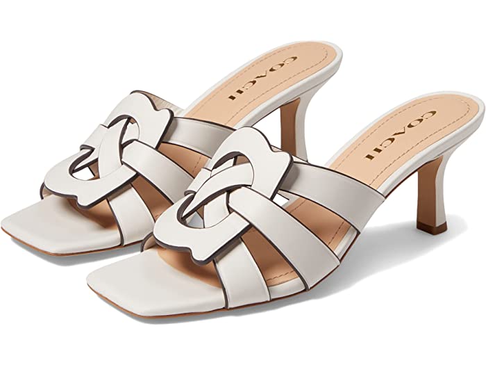 コーチ (取寄) コーチ シューズ レディース ティリー レザーサンダル ミュール パンプス ブランド COACH women Tillie Leather Sandal Chalk