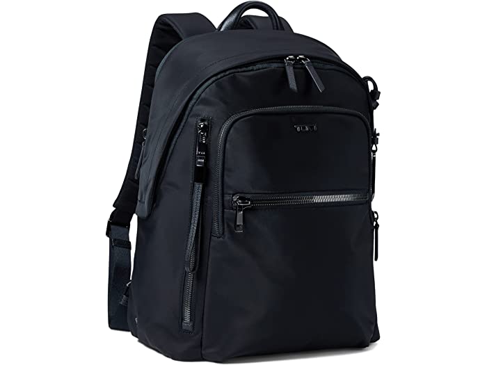 () gD~ fB[X {W[ nV[ obNpbN Tumi women Tumi Voyageur Halsey Backpack Black/Gunmetal