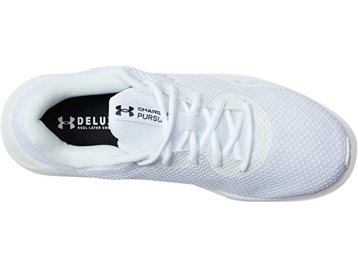 (取寄) アンダーアーマー メンズ チャージド パシュート 3 Under Armour men Charged Pursuit 3 White/White/Metallic Silver