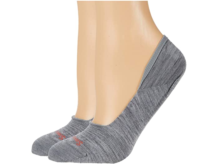 (取寄) スマートウール レディース シークレット スルース ノー ショー 2パック Smartwool women Secret Sleuth No Show 2-Pack Light Gray