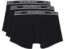 (取寄) エンポリオ アルマーニ メンズ コア ロゴバンド 3-パック ボクサー Emporio Armani men Emporio Armani Core Logoband 3-Pack Boxer Black/Black/Black