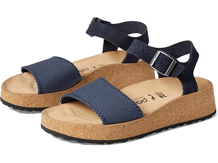 グレンダ (取寄) ビルケンシュトック レディース グレンダ バイ パピリオ Birkenstock women Birkenstock Glenda by Papillio Midnight Canvas/Suede