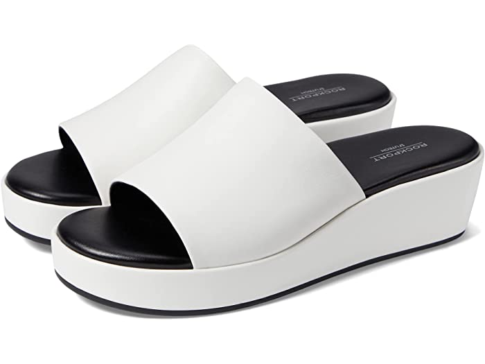 ロックポート ハイヒール (取寄) ロックポート レディース オーブリエラ スライド Rockport women Rockport Aubriella Slide White Leather