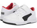 (取寄) プーマ キッズ キッズ リバウンド レイアップ LO シンセティック レザー フック アンド ループ (リトル キッド) PUMA Kids kids PUMA Kids Rebound Layup Lo Synthetic Leather Hook and Loop (Little Kid) Puma White/Puma Black/High Risk Red