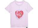 (取寄) エルエルビーン キッズ オーガニック ショート スリーブ ティー (リトル キッズ) L.L.Bean kids L.L.Bean Organic Short Sleeve Tee (Little Kids) Purple Clover Heart