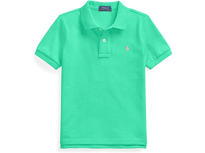 (取寄) ラルフローレン キッズ ボーイズ コットン メッシュ ポロ シャツ (リトル キッズ) Polo Ralph Lauren Kids boys Cotton Mesh Polo Shirt (Little Kids) Sunset Green