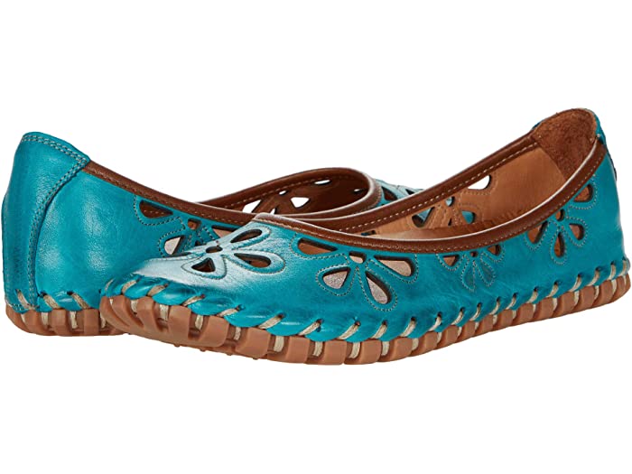 () ץ ƥå ǥ 쥤꡼ Spring Step women Spring Step Rayely Turquoise Leather