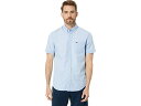 () RXe Y V[g X[u MK {^_E Vc EBY tg |Pbg Lacoste men Lacoste Short Sleeve Gingham Button-Down Shirt with Front Pocket White/Overview