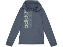 (取寄) アディダス キッズ ボーイズ エッセンシャル フーデット プルオーバー (ビッグ キッズ) adidas Kids boys adidas Kids Essential Hooded Pullover (Big Kids) Dark Grey