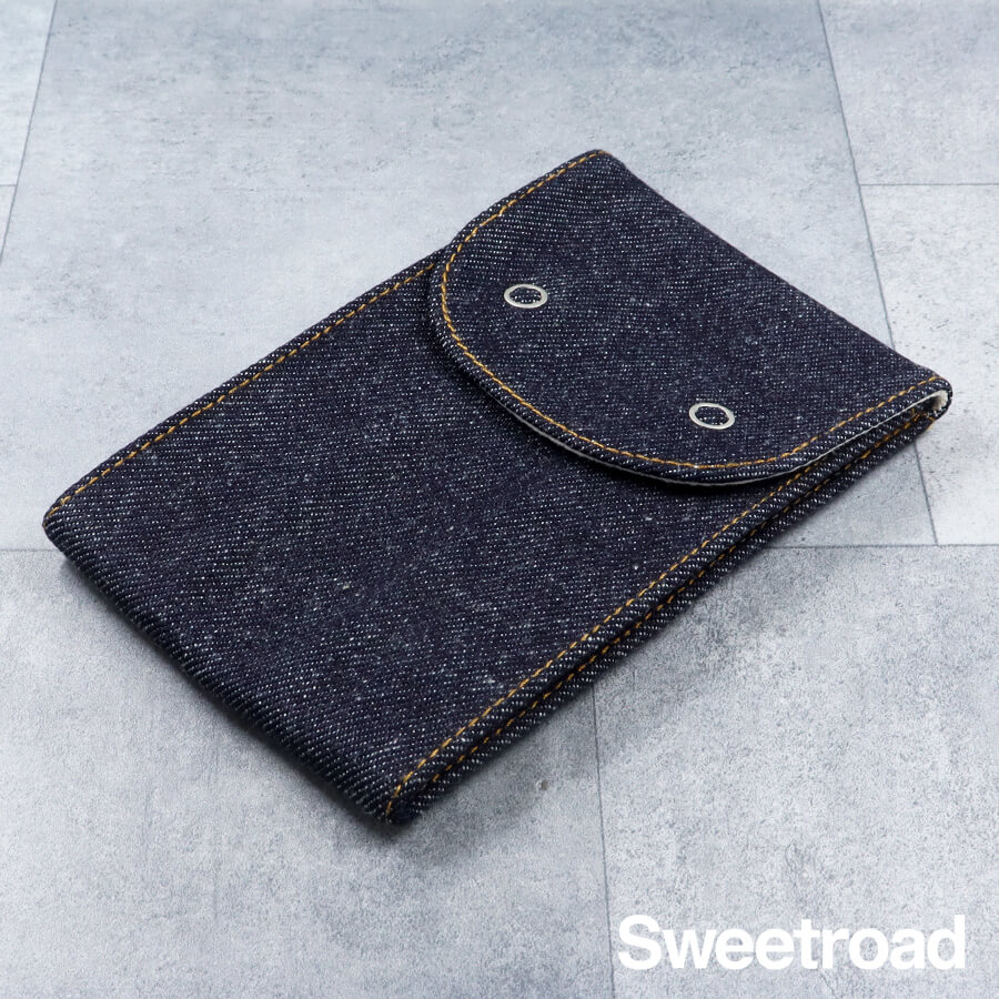 【ウォッチケース】新品／スイートロードオリジナル／makerhood by Johnbull／ジョンブル／トラベルポーチ／腕時計ケース／デニム／srwc-7