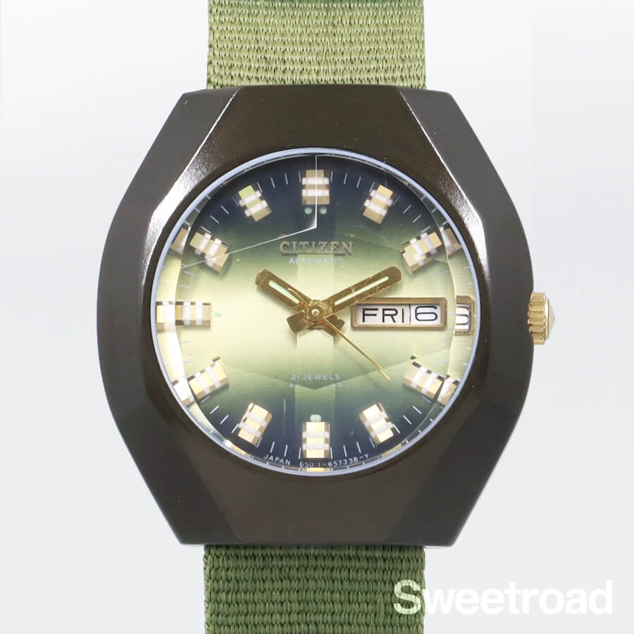 【シチズン】ブラッキーケース／Ref.4-652533TA／1974年製／w-29237