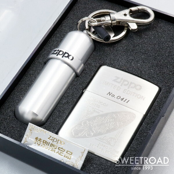 限定モデル zippo 川崎店【ZIPPO／ジッポー】未使用品／シリアルナンバー入り限定モデル／銀仕上げ／純正BOX・オイルタンク付き／1995年製／w-25808