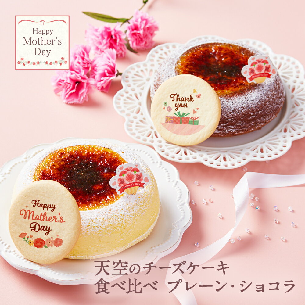 【 父の日 ギフト 】 天空のチーズケーキ スフレ ショコラ 食べ比べ セット スイーツ ギフト プレーン ショコラ 濃厚 フロマージュ バースデー 誕生日 お礼 ギフト プレゼント