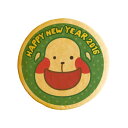 クッキー イラスト プリント メッセージ HAPPY NEW YEAR おさる_緑 新年のご挨拶にお礼 プチギフト 内祝い 贈り物 おすすめ 有名 フォチェッタ