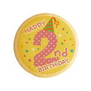 クッキー イラスト プリント メッセージ 2nd BIRTHDAY 2歳の誕生日をお祝いする 誕生日 バースデー プチ ギフト 内祝い 贈り物 おすすめ 有名