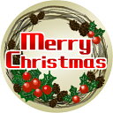 クッキー イラスト プリント メッセージ Merry Christmasリース 個包装 内祝い 贈り物 おすすめ 有名 フォチェッタ