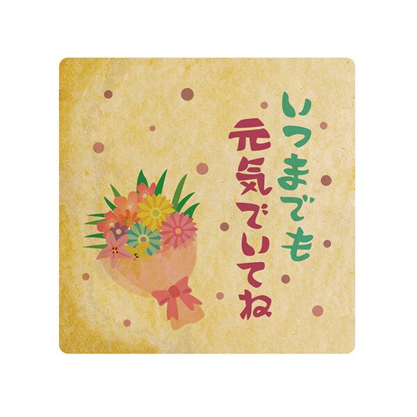 クッキー イラスト プリント メッセージ いつまでも元気でいてね 感謝 プチギフト 洋菓子 お菓子 内祝い 通販 人気 贈り物 おすすめ 有名 フォチェッタ f