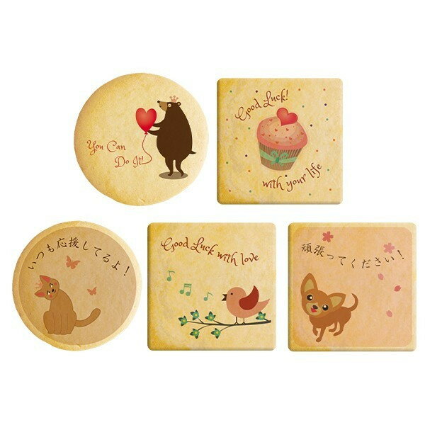 陣中見舞い 頑張る人たちを応援する差し入れにメッセージクッキーをどうぞ 取り分けしやすい個包装 お得な45枚セット ギフトボックス入り