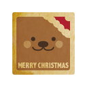 クッキー イラスト プリント メッセージ 動物たちのクリスマス_くま お祝い プチ ギフト 洋菓子 お菓子 内祝い 通販 人気 贈り物 おすすめ 有名