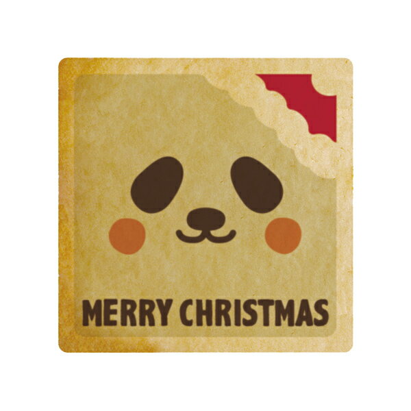 クッキー イラスト プリント メッセージ クリスマス 動物たちのクリスマス_パンダ お祝い プチギフト 洋菓子 お菓子 内祝い 通販 人気 贈り物 おすすめ 有