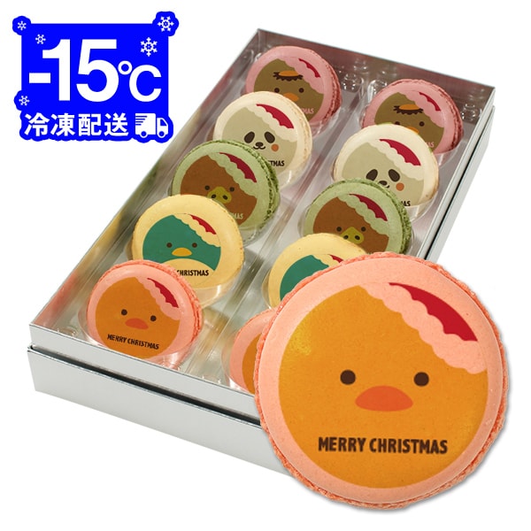 クリスマス パーティ Xmas！ メッセージ マカロン 10個 Bセット(箱入り) お礼 ギフト 有名 お菓子 人気 内祝い 洋菓子 通販 贈り物 おすすめ 送