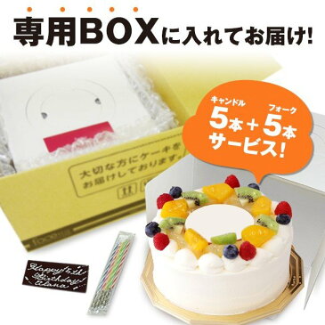 1歳 誕生日ケーキHAPPY 1st BIRTHDAY 生クリーム 6号サイズ（6〜8名分） イラストケーキ 宅配 プレゼント フォチェッタ