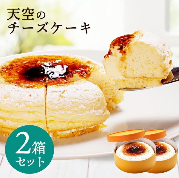 送料無料 バレンタイン 誕生日 お得な2箱セット 天空のチーズケーキ ふわふわレモンスフレとひんやり濃厚シブーストのふわとろ食感フロマージュ スフレ 人気のお取り寄せ スイーツ ギフト プレゼント お菓子
