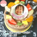 送料無料　チョコ　写真ケーキ 　誕生日ケーキ 子供 4号～10号チョコ プリントケーキ ケーキ スイ ...