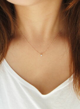 ダイヤモンド SIクラス 0.10ct ネックレス ペンダント(6本爪)