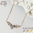 ダイヤモンド 0.20ct ネックレス ペンダント 18金 18K K18 10金 10K K10 | ダイヤ ダイヤネックレス クラシカル 上品 エレガント ティアラ レディース 女性 誕生日 記念日 プレゼント ピンクゴールド イエローゴールド ジュエリー 金属アレルギー 安心 ネックレス レディース