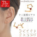 【クーポン利用で7%OFF】 誕生石 星座 十二星座 星 ピアス スタッド ハーフ 片耳 K10 K18 10K 18K 10金 18金 プラチナ | ルビー ...