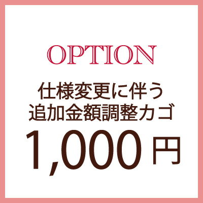 【オプション追加金額・お支払いカゴ】1000円K18素材やチェーン長さ、石変更等の仕様変更に伴う追加金額お支払いページとなります修理/仕様変更/オプション/クーポン