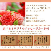お菓子のさかい母の日カーネーションケーキ5号直径約15cm選べるメッセージカード付送料無料プレゼント贈り物スイーツギフト